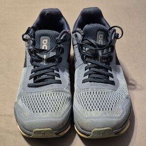On Running Gray Athletic Shoes with Breathable Mesh